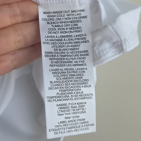 NWT Adidas Boys Performance Logo Tee White Size L (14/16) - Picture 9 of 9